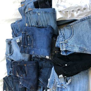 22 PAIRS OF DESIGNER JEANS/DENIM  (+SHORTS!)